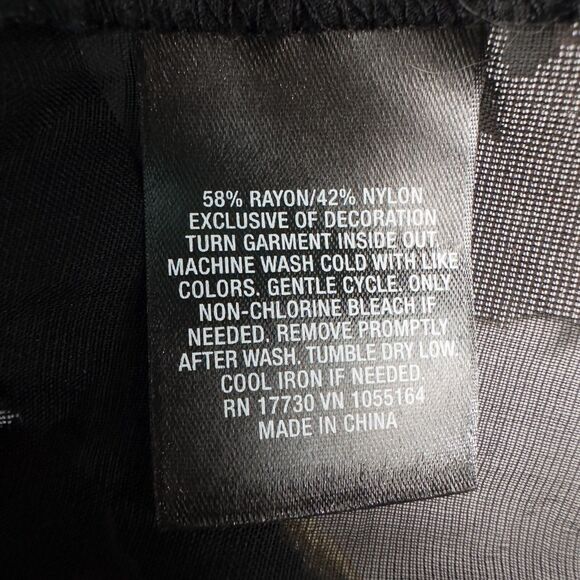 A New Day Floral Velvet Burnout Mesh Pullover Womens Large Sheer Whimsigoth - Picture 14 of 14